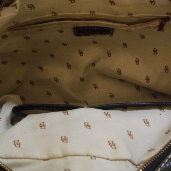 DOONEY & BOURKE SATCHEL NAVY BRAIDED HANDLE BAG - Picture 8 of 8